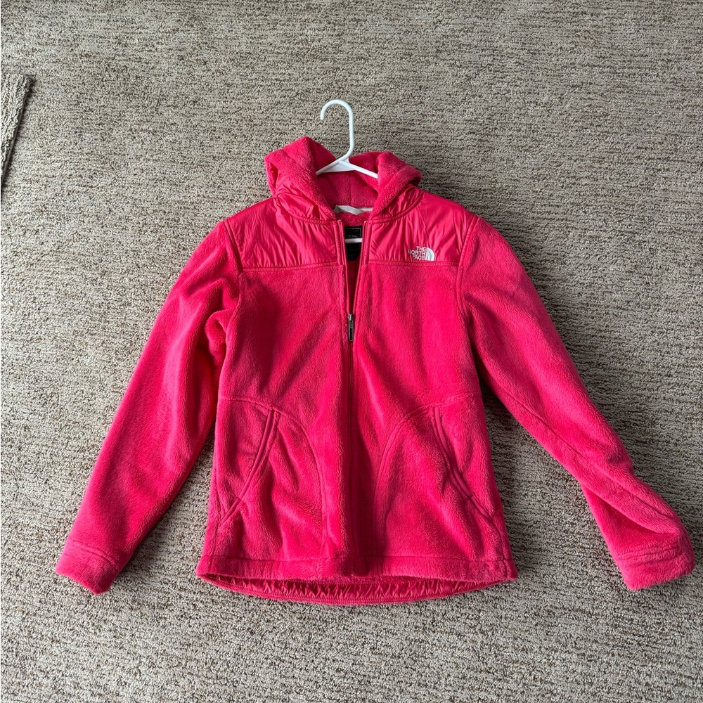 The North Face Oso hooded bright pink jacket
